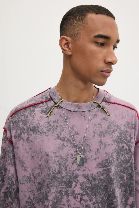 Diesel longsleeve T-CRAHOR-LS-R1 T-SHIRT różowy A16166.0GIAR