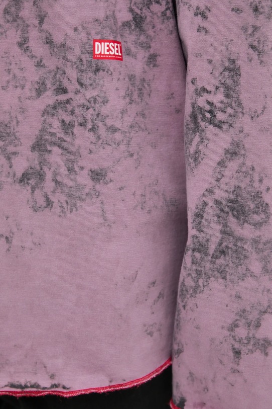 Tričko s dlhým rukávom Diesel T-CRAHOR-LS-R1 T-SHIRT A16166.0GIAR ružová