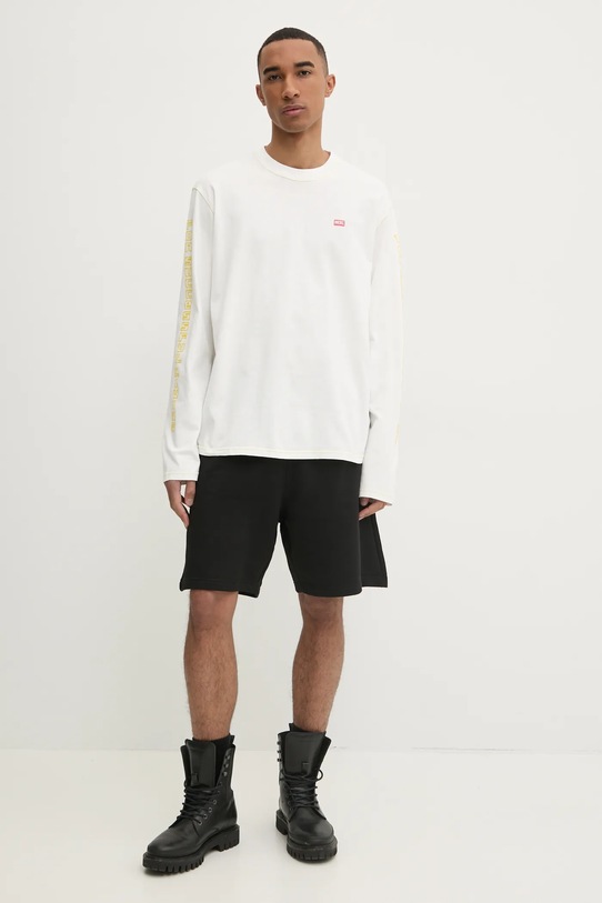 Tričko s dlouhým rukávem Diesel T-CRANE-LS-R1 T-SHIRT A16627.0AKAK béžová SS25