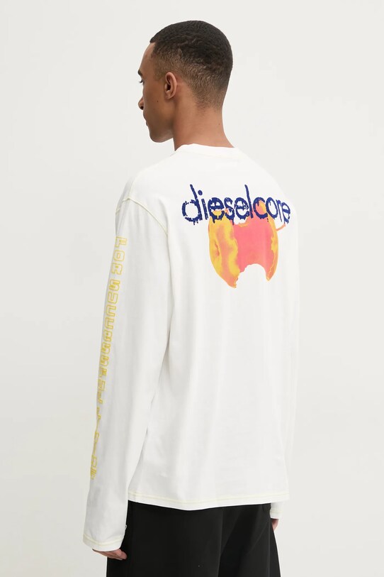 Oblečení Tričko s dlouhým rukávem Diesel T-CRANE-LS-R1 T-SHIRT A16627.0AKAK béžová