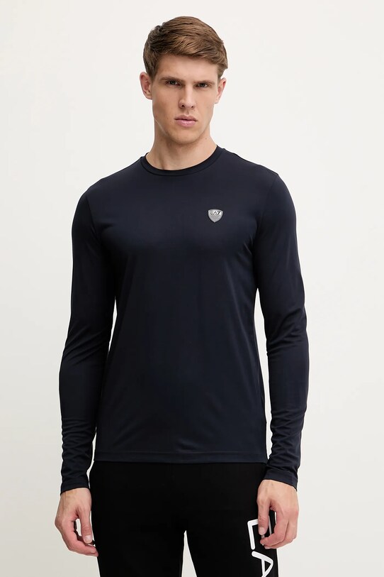 EA7 Emporio Armani longsleeve z elastanem granatowy PJRGZ.8NPT17
