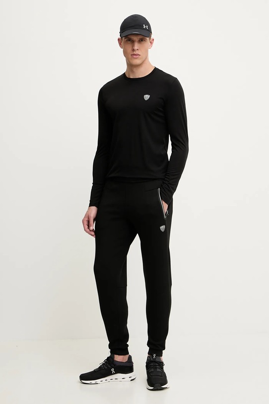 EA7 Emporio Armani longsleeve PJRGZ.8NPT17 negru SS25
