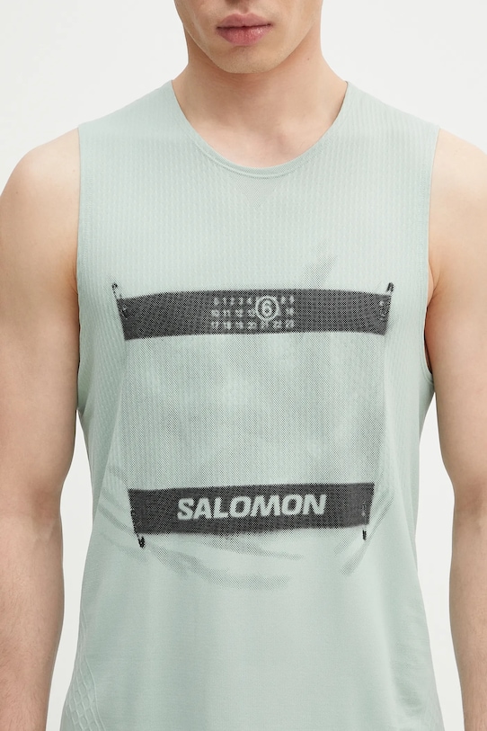 Tričko MM6 Maison Margiela x Salomon zelená SH0NL0005.M20101