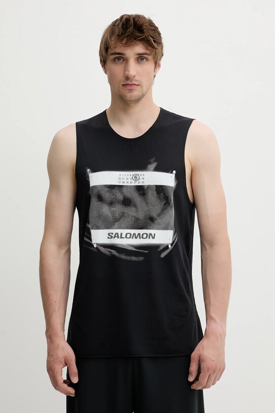 MM6 Maison Margiela t-shirt sovrastampa nero SH0NL0005.M20101