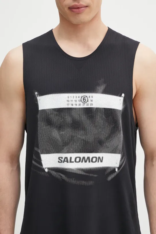 MM6 Maison Margiela t-shirt czarny SH0NL0005.M20101