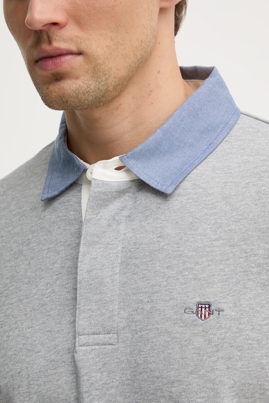 Gant longsleeve bawełniany 2004082 szary