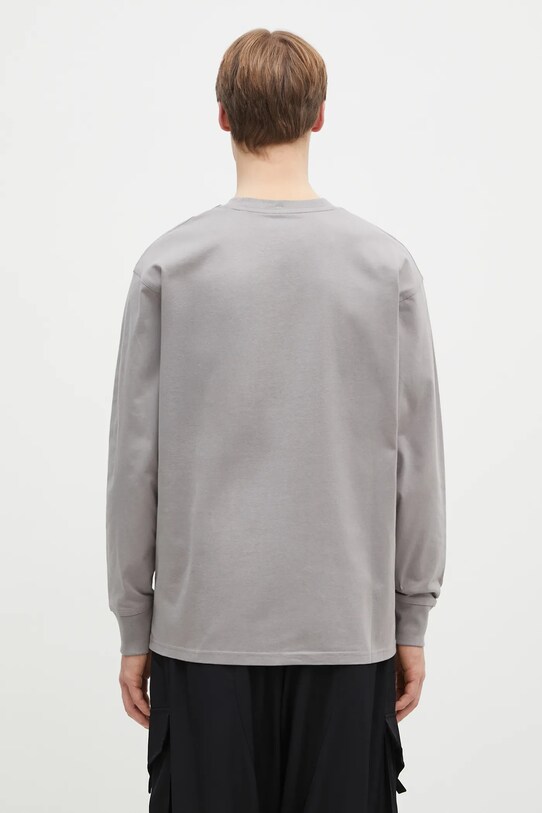 Oblečení Bavlněné tričko s dlouhým rukávem Carhartt WIP Longsleeve American Script I029955.2LRXX šedá