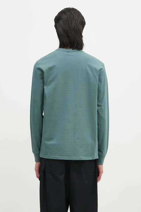 Abbigliamento Carhartt WIP top a maniche lunghe in cotone Longsleeve Pocket I030437.2M2XX turchese