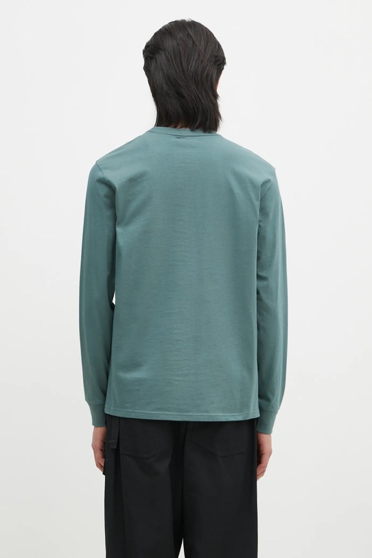 Îmbrăcăminte Carhartt WIP longsleeve din bumbac Longsleeve Pocket I030437.2M2XX turcoaz