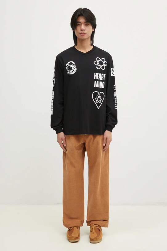 Памучна блуза с дълги ръкави Billionaire Boys Club Multi Print Longsleeve B24456