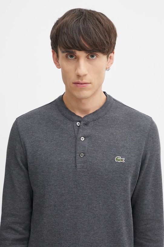 Lacoste camicia a maniche lunghe grigio TH0035