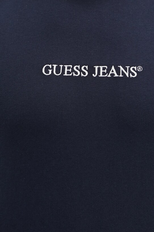 Хлопковый лонгслив Guess Jeans M5RI84.K8HM0 тёмно-синий