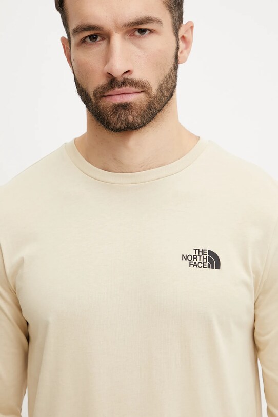 The North Face longsleeve Simple Dome NF0A87QN3X41 bej SS25