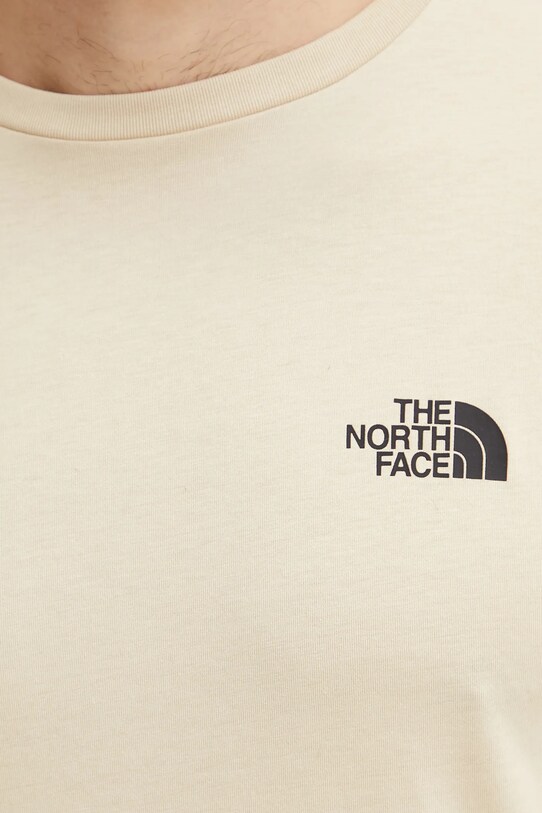 The North Face longsleeve Simple Dome bej NF0A87QN3X41