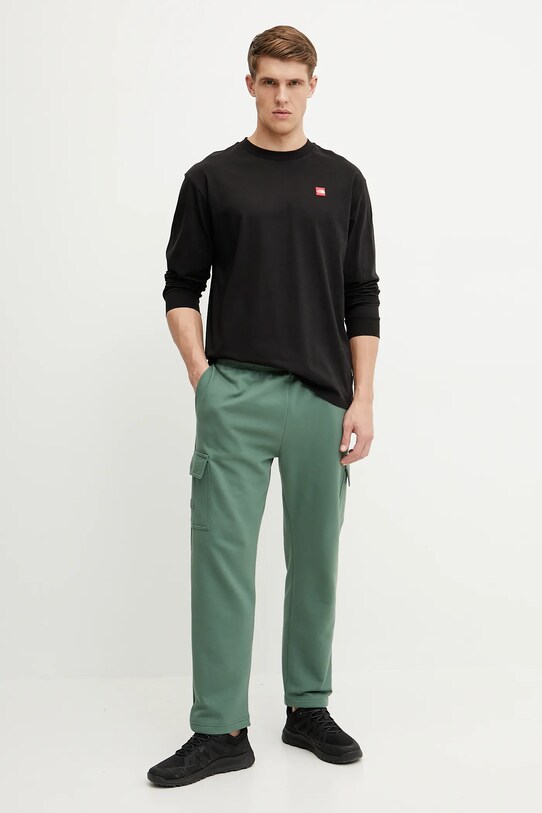 The North Face longsleeve din bumbac Axys NF0A8C1TJK31 negru SS25