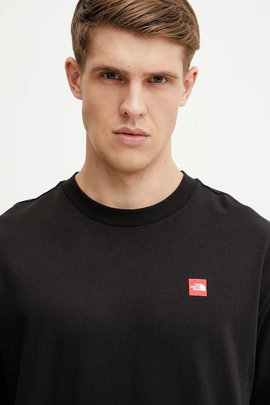 The North Face pamut hosszúujjú Axys fekete NF0A8C1TJK31