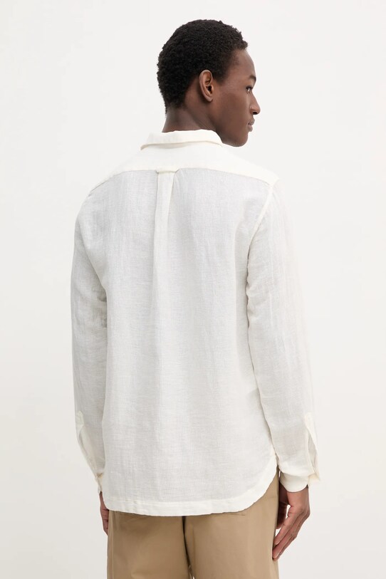 Îmbrăcăminte BARENA VENEZIA longsleeve din in Camicia Pavan S CAU5071.3144 bej