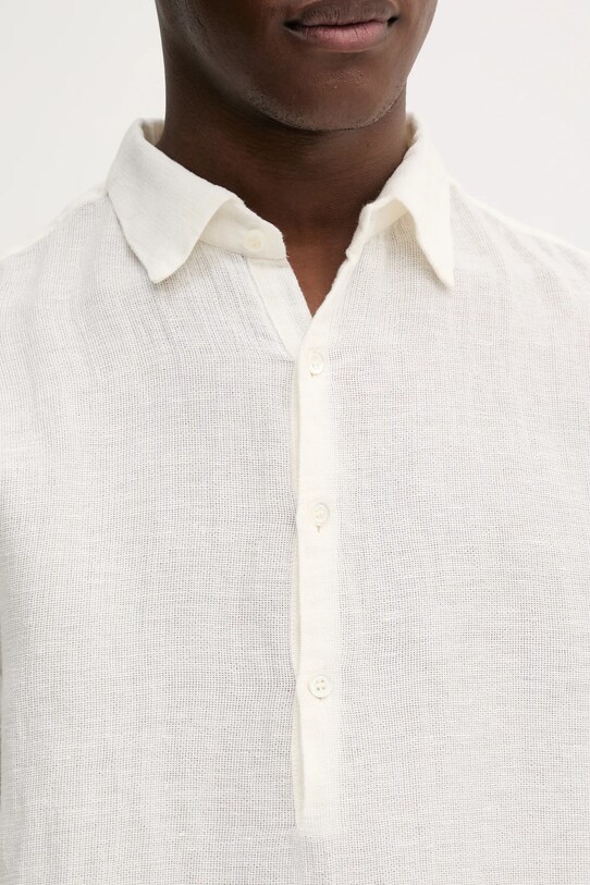 BARENA VENEZIA longsleeve din in Camicia Pavan S CAU5071.3144 bej