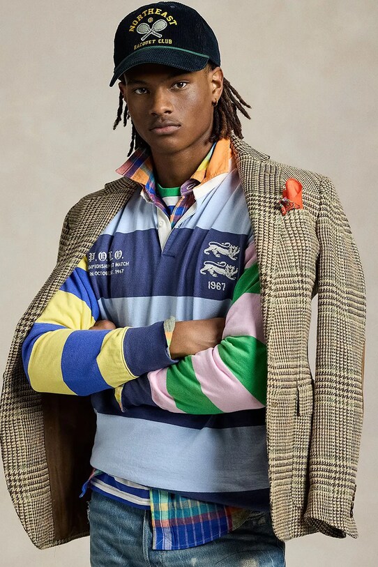 Polo Ralph Lauren longsleeve bawełniany 710964972 granatowy