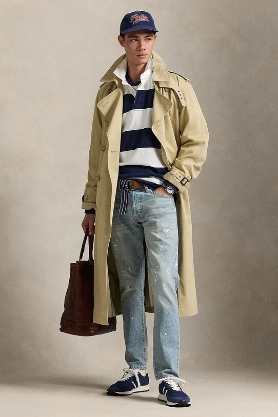 Bavlněné tričko s dlouhým rukávem Polo Ralph Lauren bílá 710965471