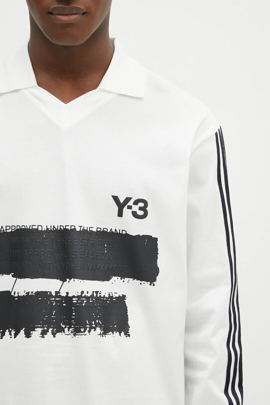Y-3 longsleeve Graphic Longsleeve Tee alb JM3233