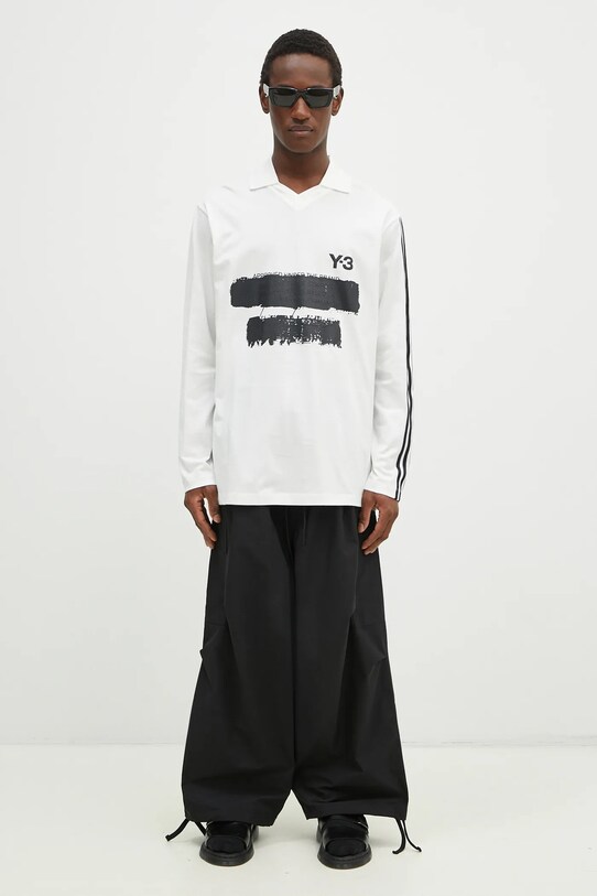 Y-3 longsleeve Graphic Longsleeve Tee JM3233 alb