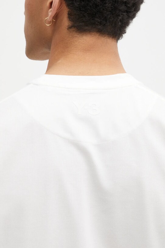 Блуза с дълги ръкави Y-3 Premium Longsleeve Tee бял JM7811