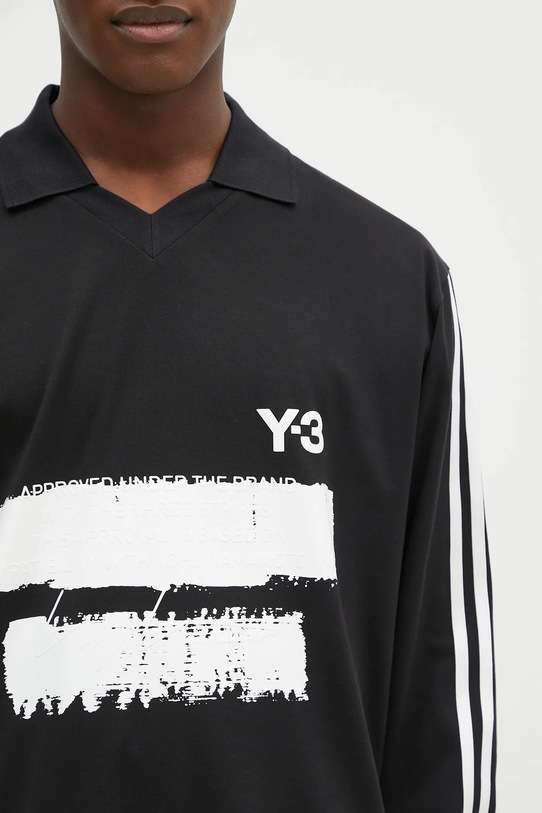 Tričko s dlhým rukávom Y-3 Graphic Logo Longsleeve Tee čierna JN4876