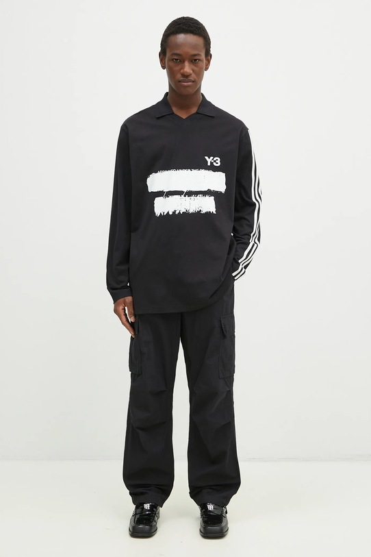 Tričko s dlhým rukávom Y-3 Graphic Logo Longsleeve Tee JN4876 čierna