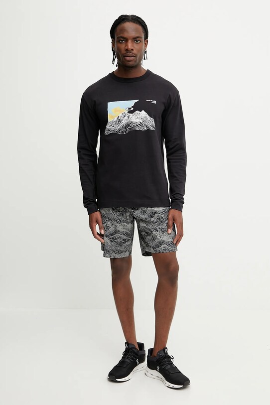 Oakley longsleeve din bumbac FOA406859 negru SS25