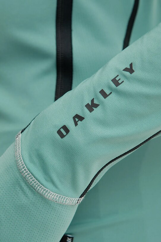 Oakley mânecă lungă de antrenament T-shirt do pływania FOA406861 turcoaz