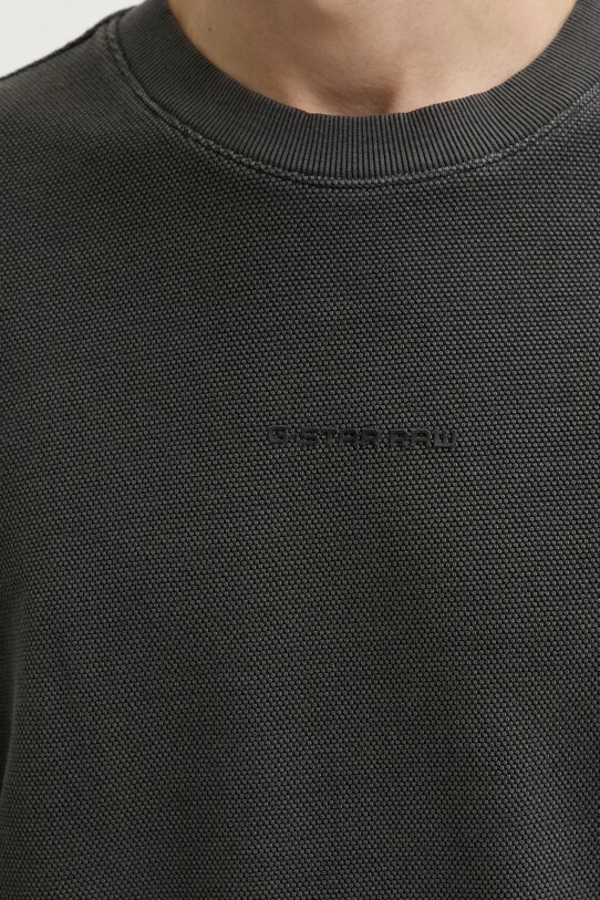 G-Star longsleeve din bumbac D25965.D895 negru