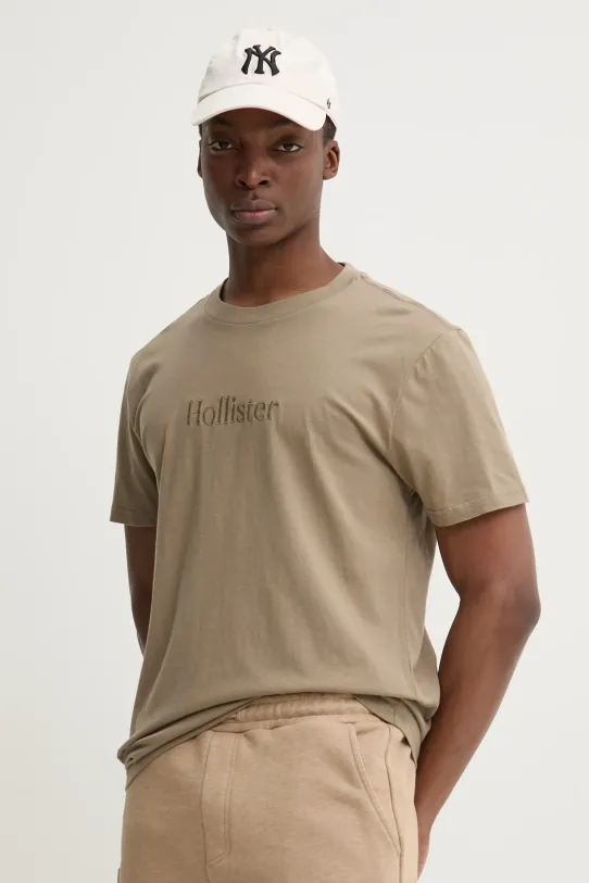 Hollister Co. t-shirt bawełniany zielony KI323.5134.401