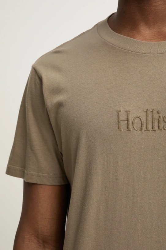Hollister Co. tricou din bumbac KI323.5134.401 verde