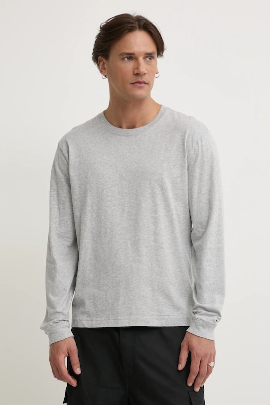 Hollister Co. longsleeve din bumbac melanj gri KI324.5127.122