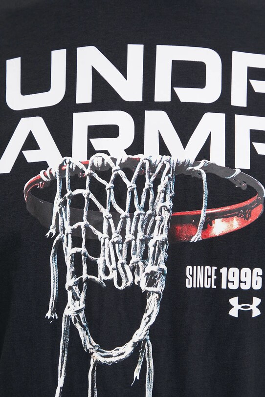 Under Armour tricou de antrenament 60/40s Hoops Net 1390188 negru