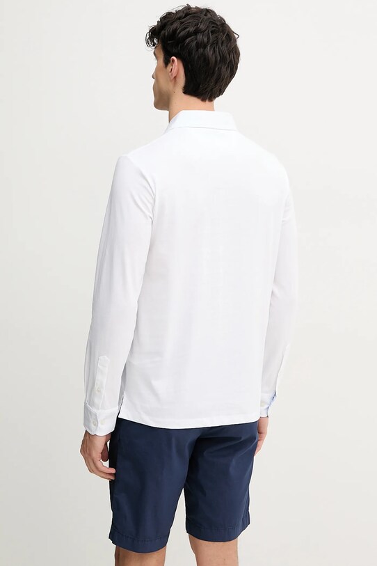 Odzież Hackett London longsleeve bawełniany HM551004 biały