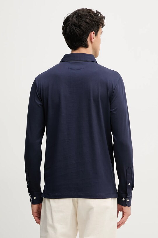 Odzież Hackett London longsleeve bawełniany HM551004 granatowy