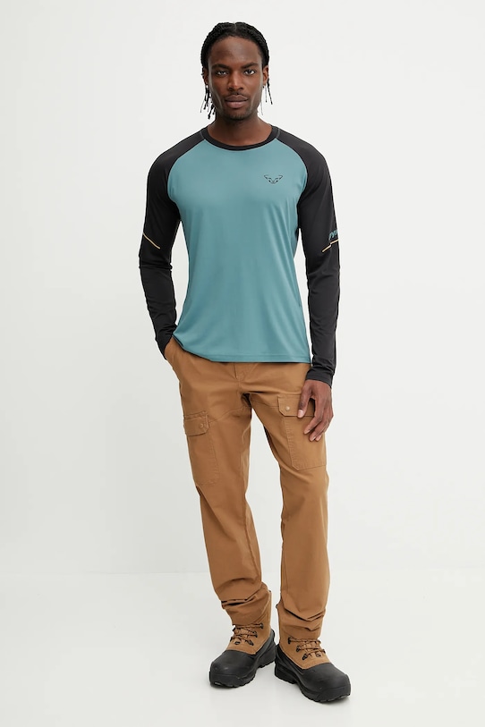 Dynafit longsleeve sportowy Alpine Pro 08.0000071156 turkusowy AW25