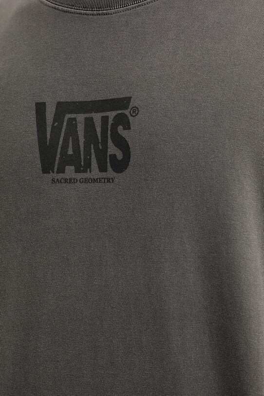 Vans longsleeve din bumbac VN000M2ZBLK1 gri