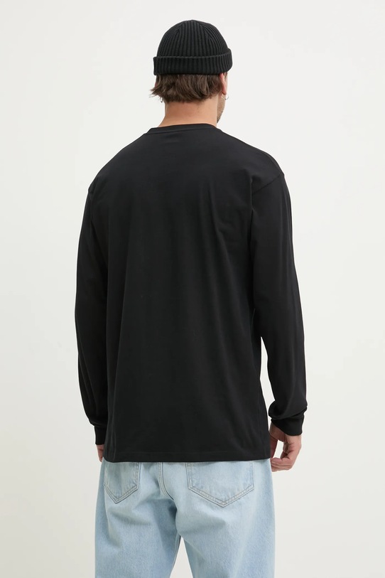 Îmbrăcăminte Vans longsleeve din bumbac VN000M3ZBLK1 negru