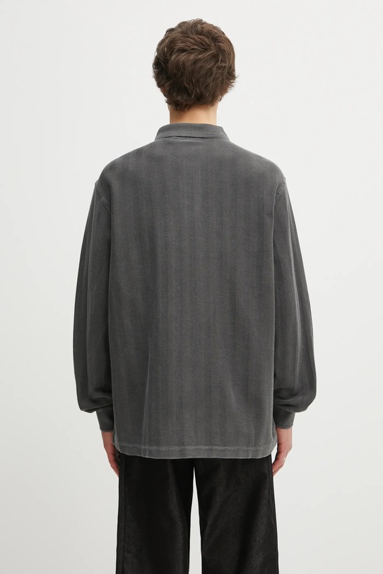 Дрехи Памучна блуза с дълги ръкави Carhartt WIP L/S Morrison Rugby Shirt I034568.89PG сив