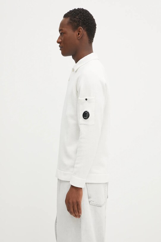 Bavlnený sveter C.P. Company 18CMKN070A005687G béžová SS25