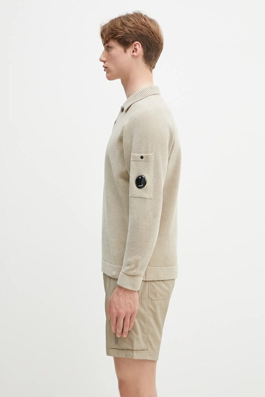 C.P. Company cotton jumper 18CMKN070A005687G beige SS25