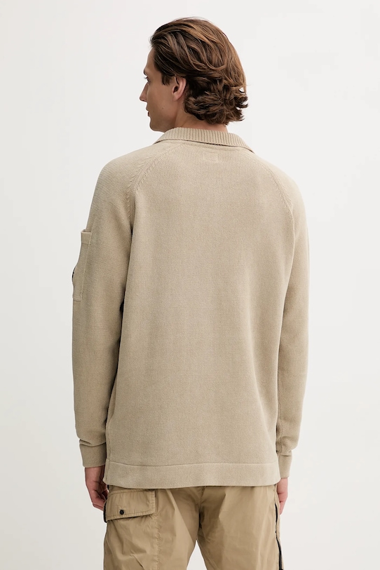 Abbigliamento C.P. Company maglione in cotone 18CMKN070A005687G verde