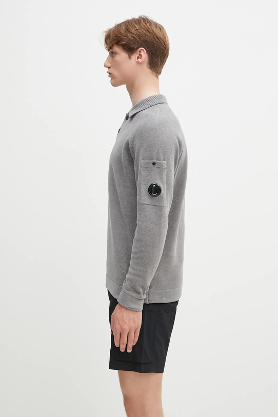 Bavlněný svetr C.P. Company 18CMKN070A005687G šedá SS25