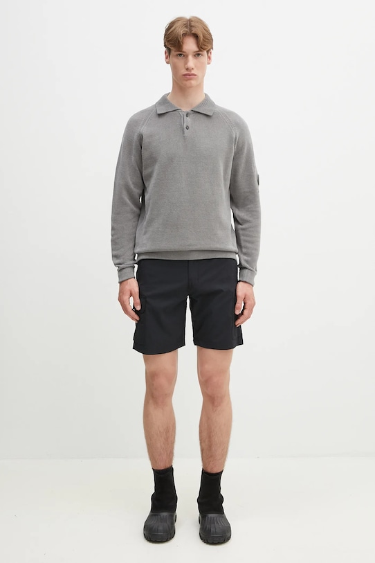 Βαμβακερό πουλόβερ C.P. Company 18CMKN070A005687G γκρί