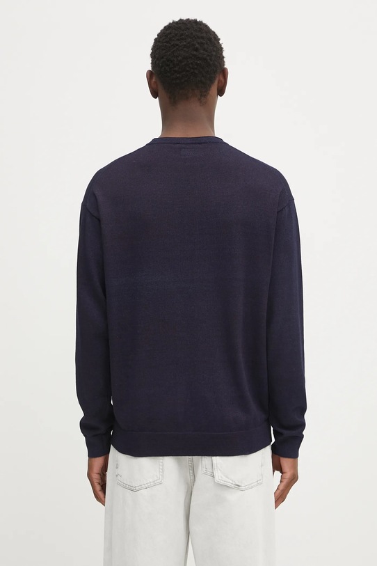 Îmbrăcăminte C.P. Company pulover de bumbac 18CMKN195A110330A bleumarin