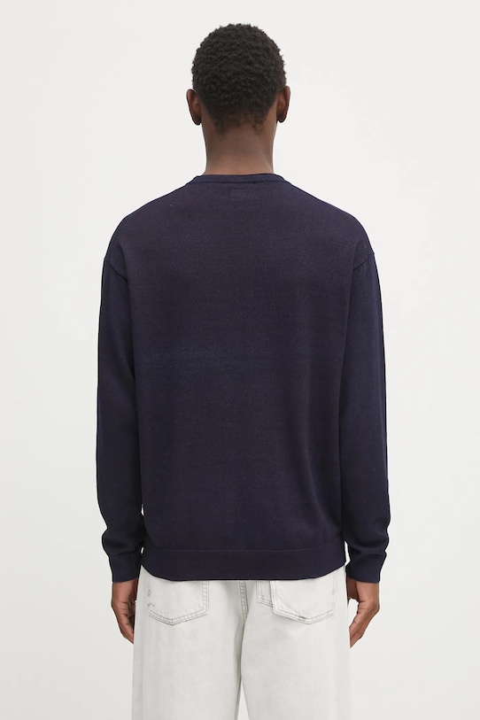 Дрехи Памучен пуловер C.P. Company 18CMKN195A110330A тъмносин