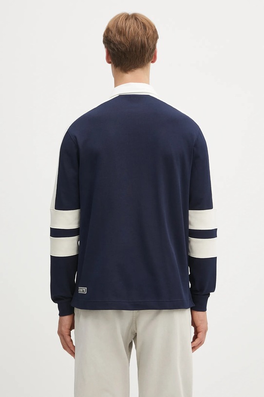 Odjeća Pamučna majica dugih rukava Lacoste KH9695 mornarsko plava